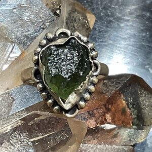 Moldavite Ring